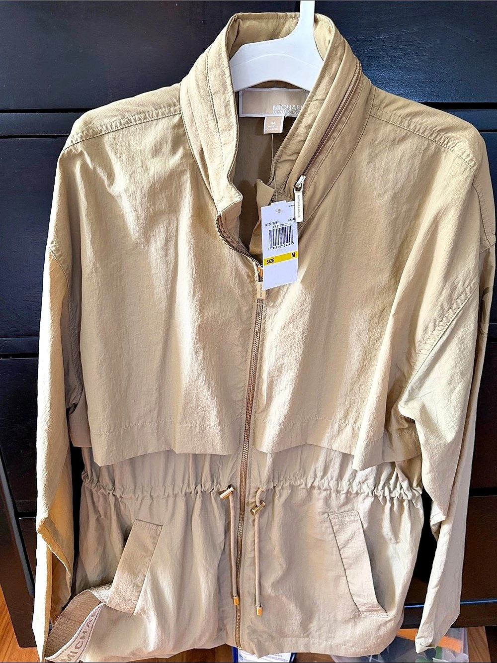 Michael Kors Utility Jacket in Beige Size Medium